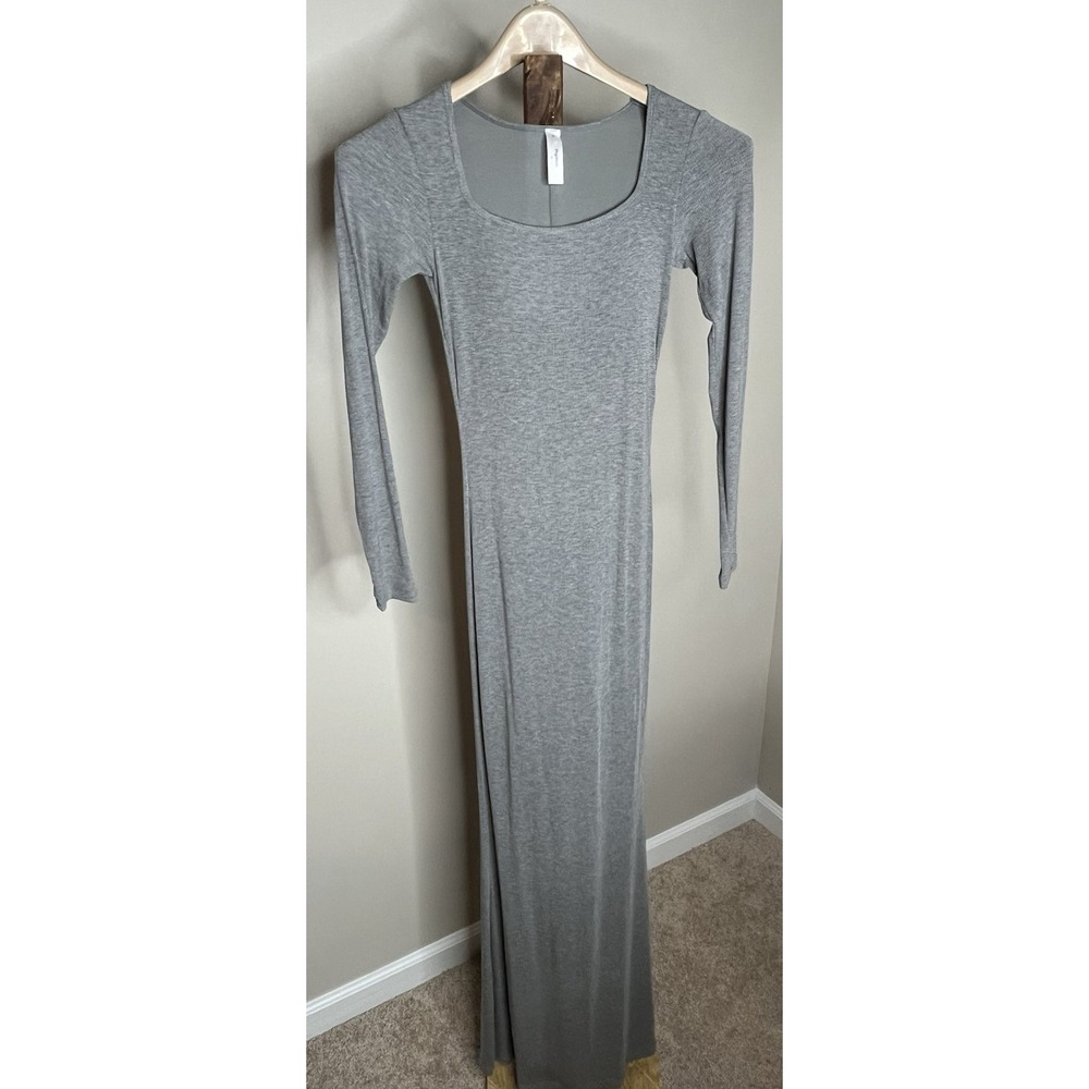 Popilush Women's Black Maxi Dress With Built In Shape Wear Size Small